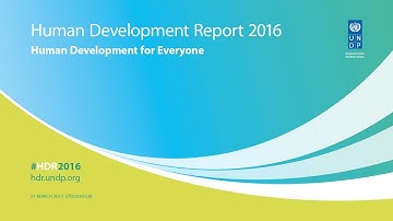 Human Development Report 2016 ‘Human Development for Everyone’