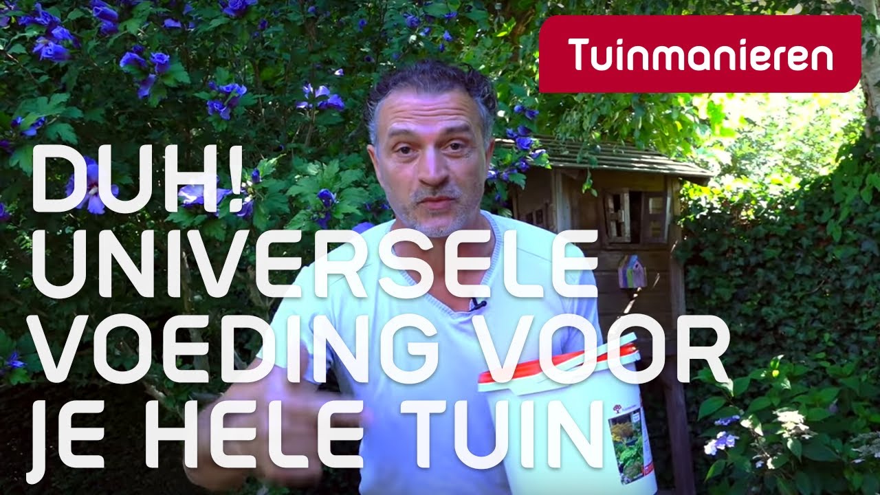 Hoe je tuin bemesten of voeden? Voeding voor je hele tuin. Een, voor alle verschillende planten.