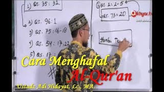 Metode Hafal Al Qur'an 1 Halaman 1 Hari - Ustadz Adi Hidayat, Lc. MA.(Part1)