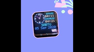 Tampilan JWSO 2 Panel P5 RGB Jam Sholat dan JWSO