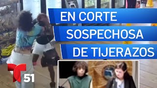 Ataque a tijerazos: sospechosa “no entendía nada” en corte, según la defensa