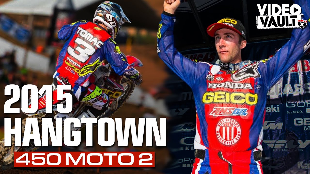 FULL MOTO! Eli Tomac DOMINATES field by 90 seconds | 2015 Hangtown 450 Moto 2