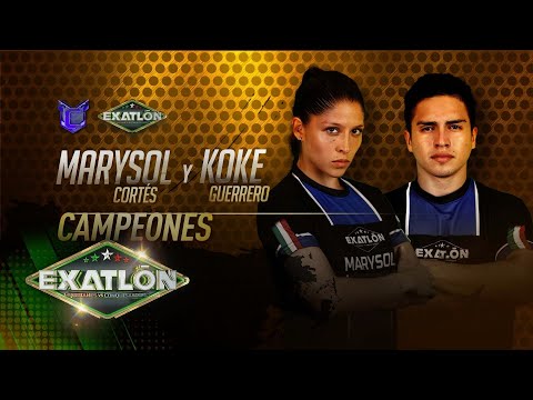 Felicidades Marysol  Cortés y Koke Guerrero, son campeones de Exatlón. | Exatlón México