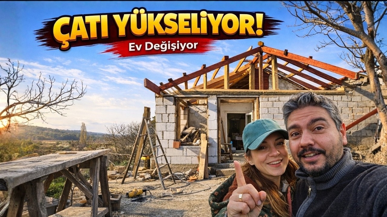 КРЫША ДЕРЕВЕНСКОГО ДОМА ПОДНИМАЕТСЯ! Мы сделали ступени в сад из строительного мусора