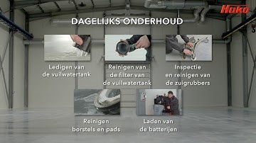 Hako Scrubmaster B140 R instructie video (Nederlands)
