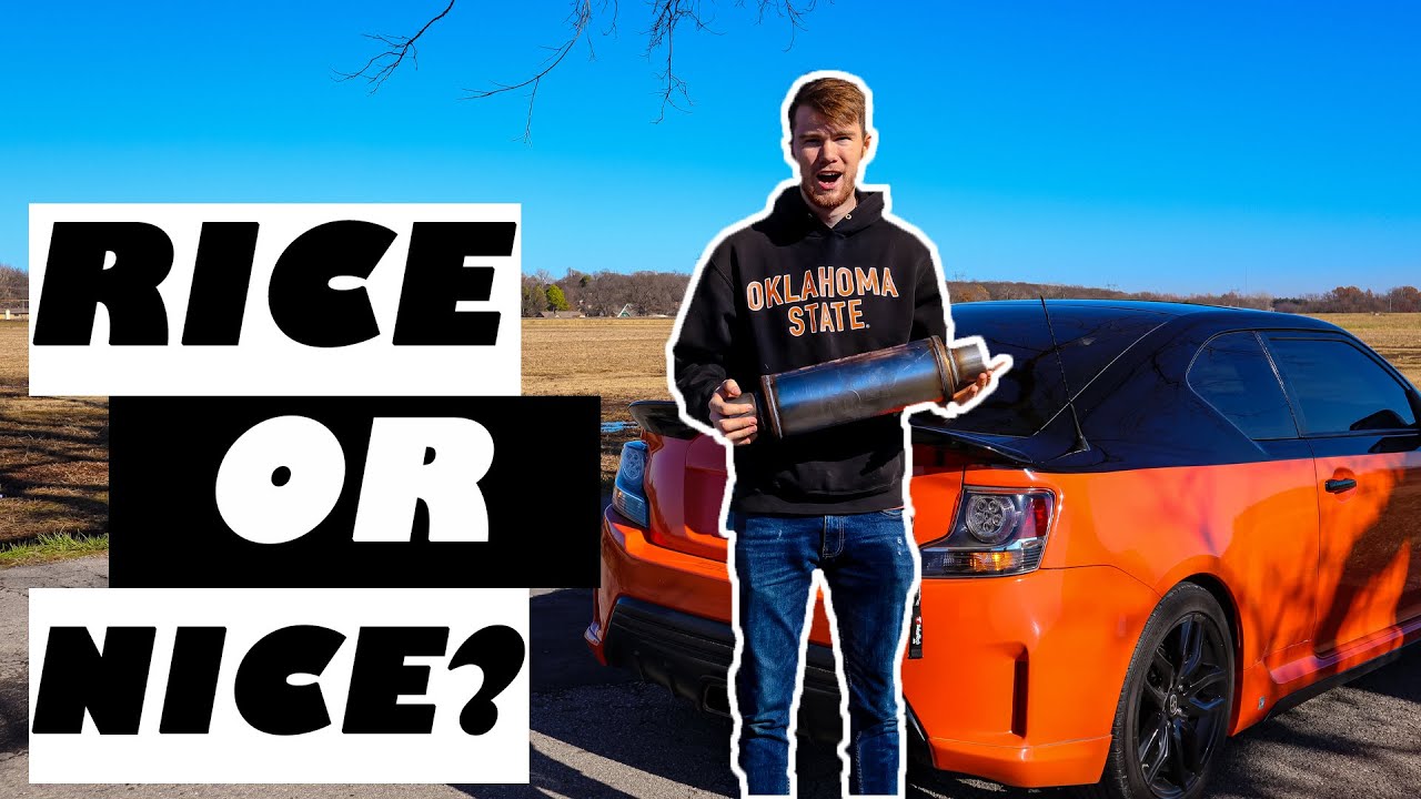 RICE OR NICE? Scion TC muffler install