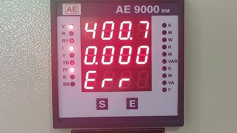 AE 9000 BM MFM PROGRAMMING