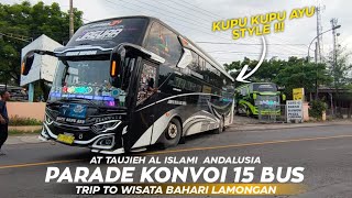 Konvoi 15 bus kupu kupu ayu ke wbl ( wisata bahari lamongan )