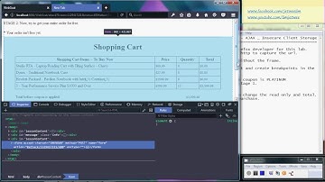 OWASP WebGoat - AJAX Security - Insecure Client Storage