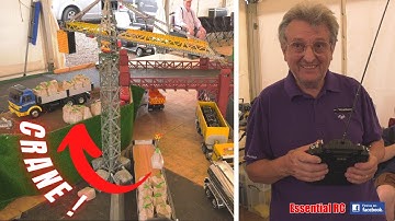 FANTASTIC ! BIG RC MECCANO CRANE DEMONSTRATION (PICK UP and DROP) | TAMIYA TRUCKIN TEAM