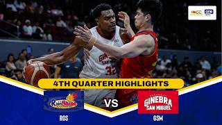 BRGY. GINEBRA vs RAIN OR SHINE | 4TH QUARTER HIGHLIGHTS | PBA SEASON 50 COMMISSIONER’S CUP SEMIS