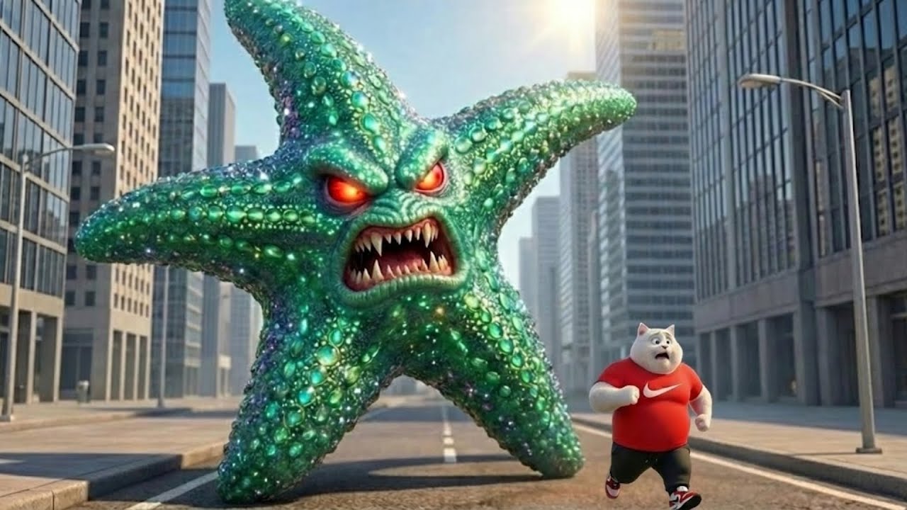 😱 A Starfish Possessed This Kitten… Why Did He Turn Into a Giant Monster? | AI Cat Story
