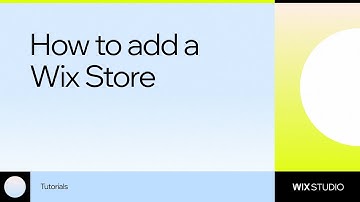 How to add a store on Wix Studio