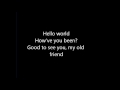 Hello World (Lady Antebellum) lyrics