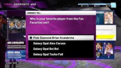 NBA 2K20 Myteam Community Poll Locker Code 3 Free Tokens