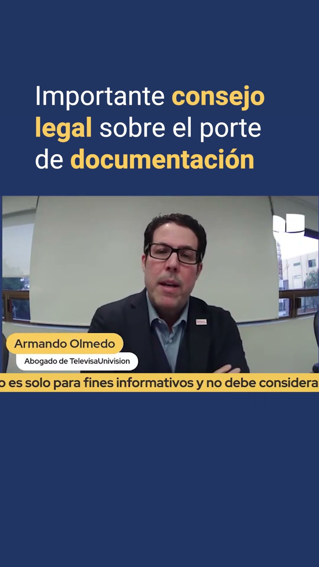 Importante consejo legal sobre el porte de documentación para inmigrantes