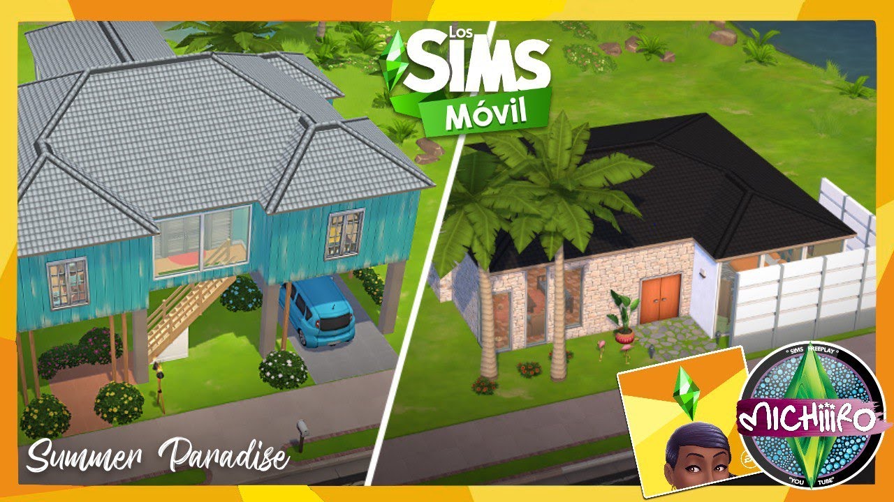 Casas Actualización de verano ☀️ The Sims Mobile 🐰 Summer Paradise Update ☀️ Houses