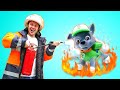 Пожарная станция Плей До ( Play-Doh ) — Веселая школа, видео для детей — Играем в пожарных!