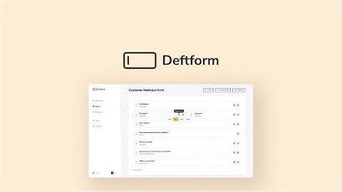 Deftform Review | Deftform Lifetime Deal - Create shareable and embeddable forms easily