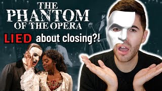 is PHANTOM still closing on Broadway? | the phantom of the opera final performance update