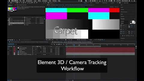 Simplified Element Camera Tracking Workflow