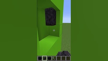 || Creeper face nether portal design || #shorts