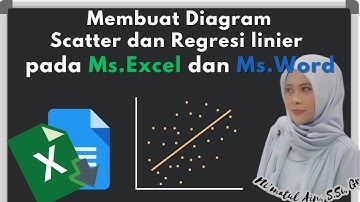 Membuat Diagram Scatter dan Regresi Linier pada Ms. Excel dan Ms. Word