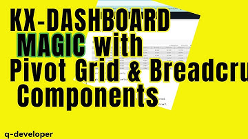 KX-DASHBOARD Components  Pivot Grid and Breadcrum