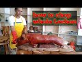 How to chop whole Lechon ronyquirante Filipinofood