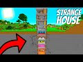 What's inside STRANGE HOUSE in Minecraft? I found a SECRET BUNKER  ! Underground Skyscraper !