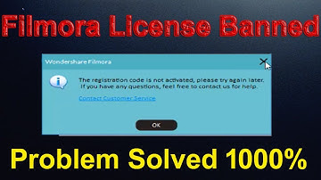 Filmora Banned Email and License problem Solved | Filmora Registration Faild 2019