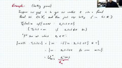 Banach-valued Analysis, Lecture 6 part 1: Stopping times and Doob