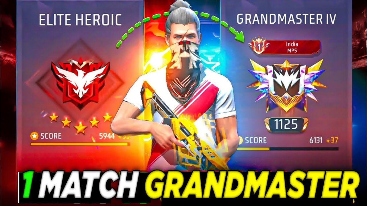 ONE MATCH BR RANK GRANDMASTER PUSH Garena free fire #opgaming - YouTube
