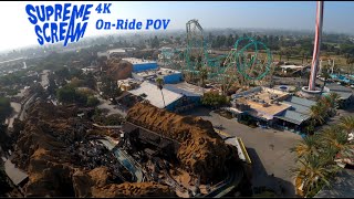 Supreme Scream The Tallest Ride at Knotts Berry Farm | 4K On-ride POV.