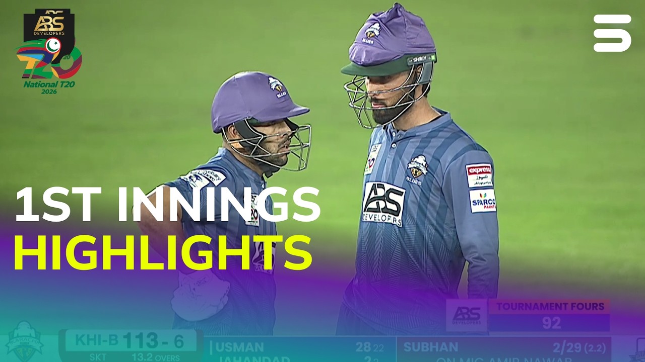 1st Innings Highlights | Sialkot vs Karachi  | M04 | ABS Developers National T20 Cup 2026 | MZA1H