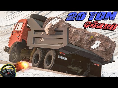 20 Ton Yük Dolu Kamaz İlə Çətin Anlar Yaşayan BabaVaz | Maşın Oyunları | BeamNG.Driver #malikbedelov