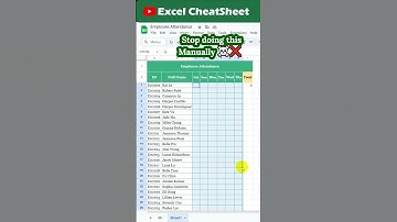 Make Attendance Sheet Online with Checkboxes in Google Sheet Formula to Count Workdays #googlesheet