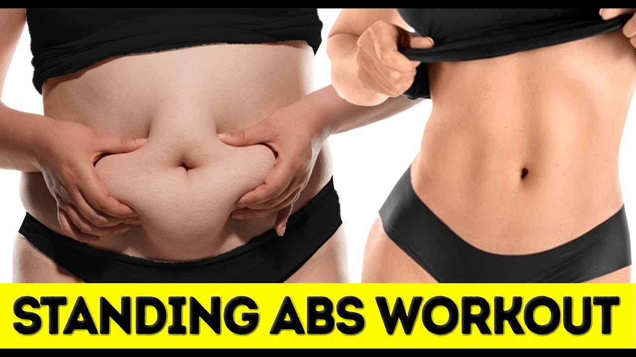 LOSE BELLY FAT STANDING CARDIO ABS WORKOUT YouTube