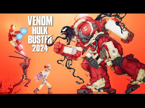 Deadpool & Wolverine & The Avengers vs Venom Hulk Buster Full Fight