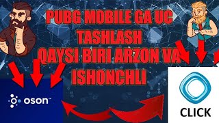 PUBG MOBILEGA UC TASHLASH  | CLICK ARZONMI YOKI OSON