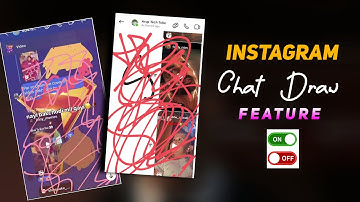 How to draw in Instagram chat | How to remove Instagram chat drawing
