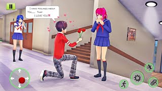 High School Girl Simulator 3D: Anime School Games - 게임플레이 영상 [모바일게임] screenshot 1