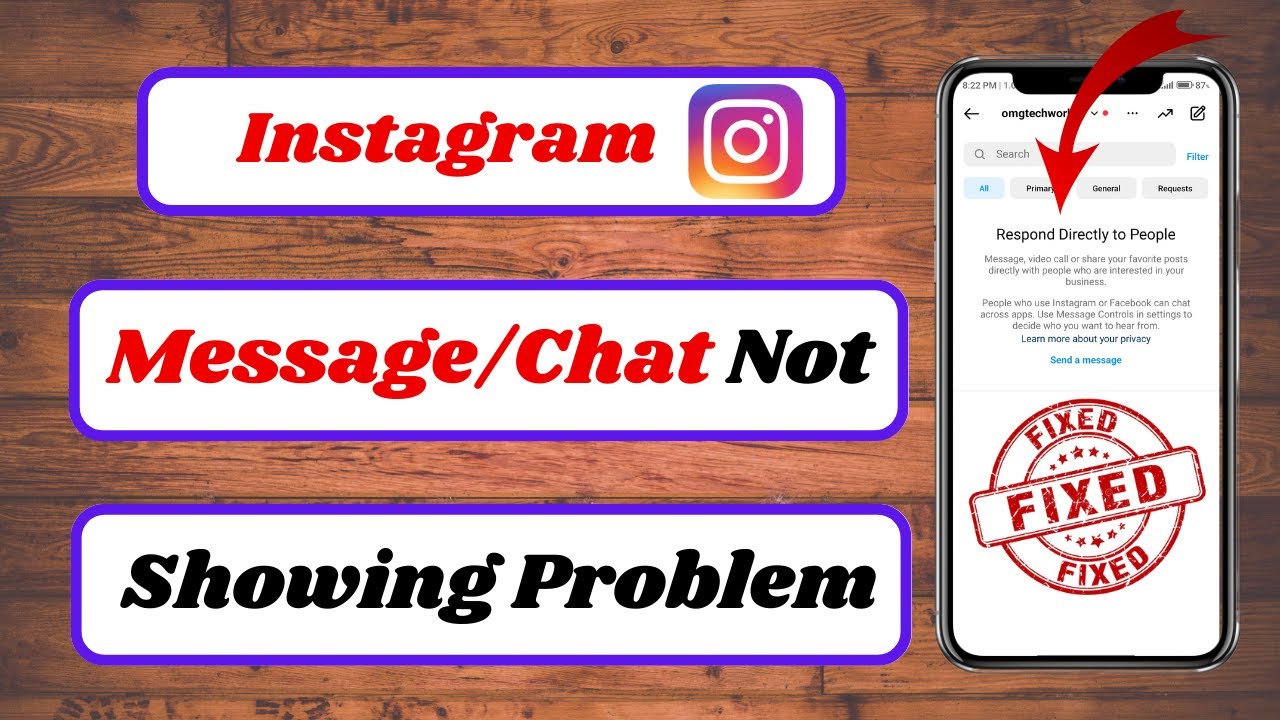 how to fix instagram chat not showing upinstagram message problem