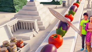 Fruit Slice Master: Perfect Cut 🍰🫑🍆🔪#shortsfeed #live #verticallive