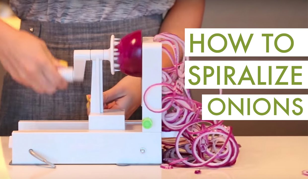 SPIRALIZER HACK 👉🏼 how to quickly thin-slice an onion, perfectly! 🧅⁣ ⁣  use thin slices for pickling, stir fries, garnishes, in salads,  caramelizing, in, By Inspiralized