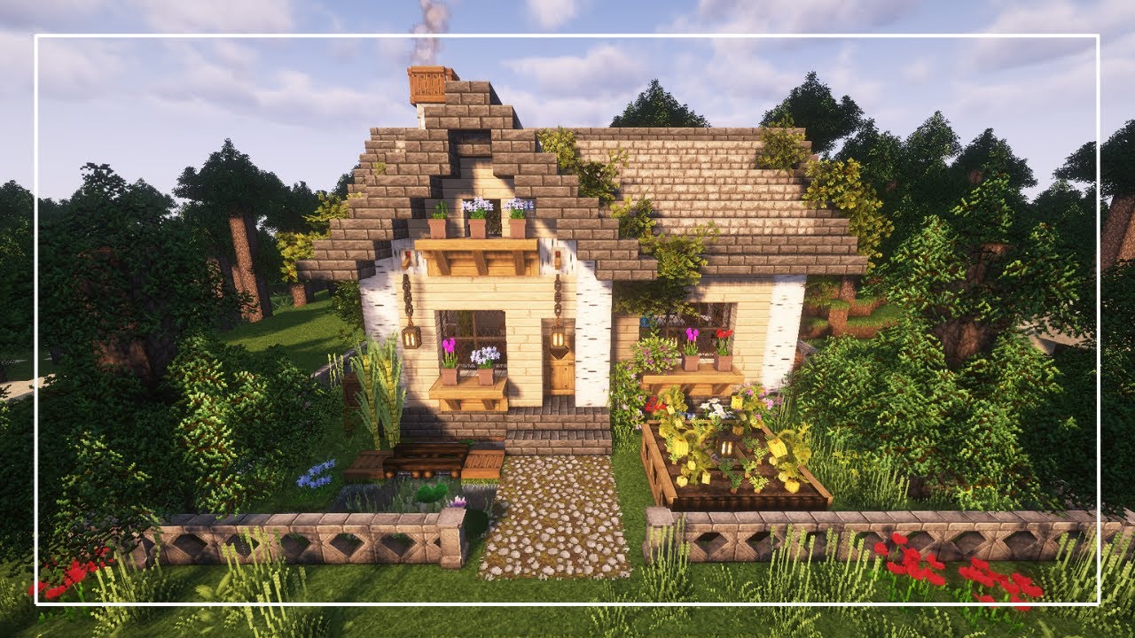 Minecraft: How To Build a Cozy Survival Starter House - YouTube