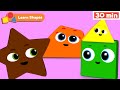 Shapes school  educationals for babies  learning shapes for kids  star  first university