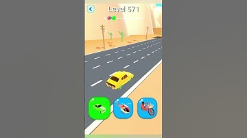 Shape Shifting 2 GAMEPLAY Level No -571 Walkthrough - New Update Car Racing #ShapeShifting #shorts