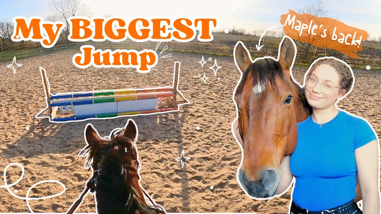 MY BIGGEST JUMP YET! | Horse Lesson Vlog