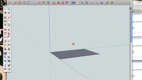 Using the rectangle tool in Sketchup